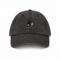 Unstructured Black Wash OG Cow Baseball Cap
