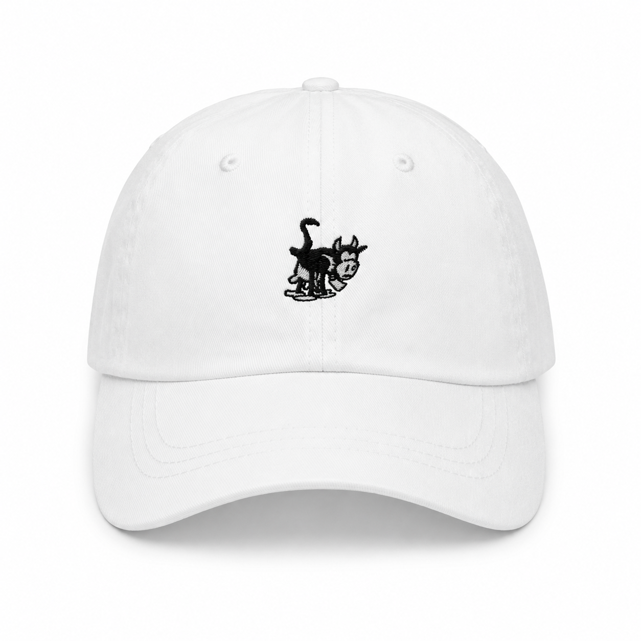 Unstructured White OG Cow Baseball Cap
