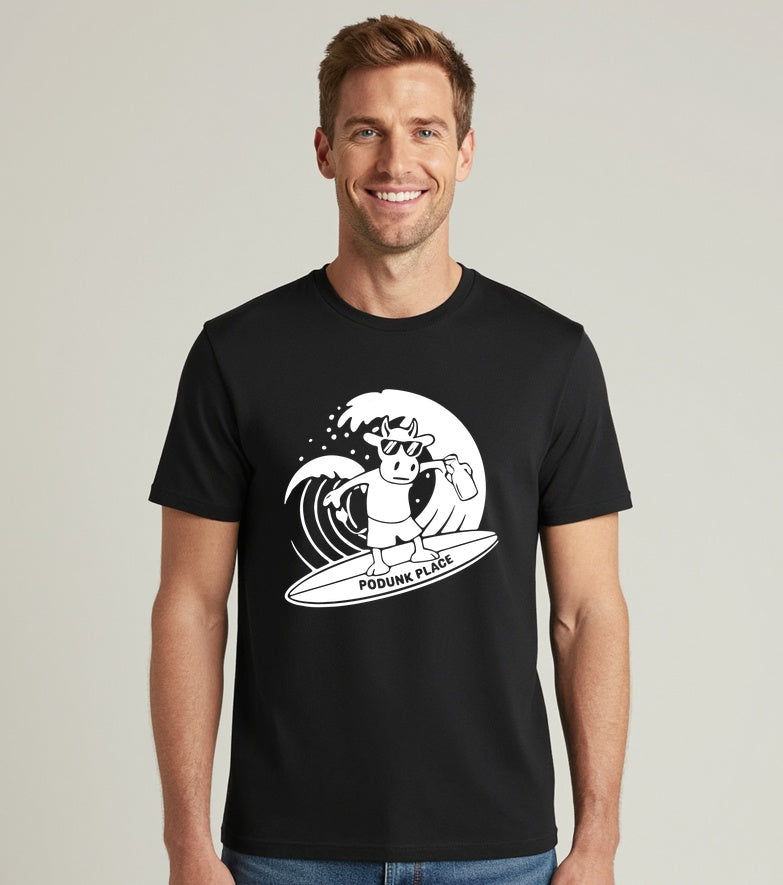Surfing Cow Tee
