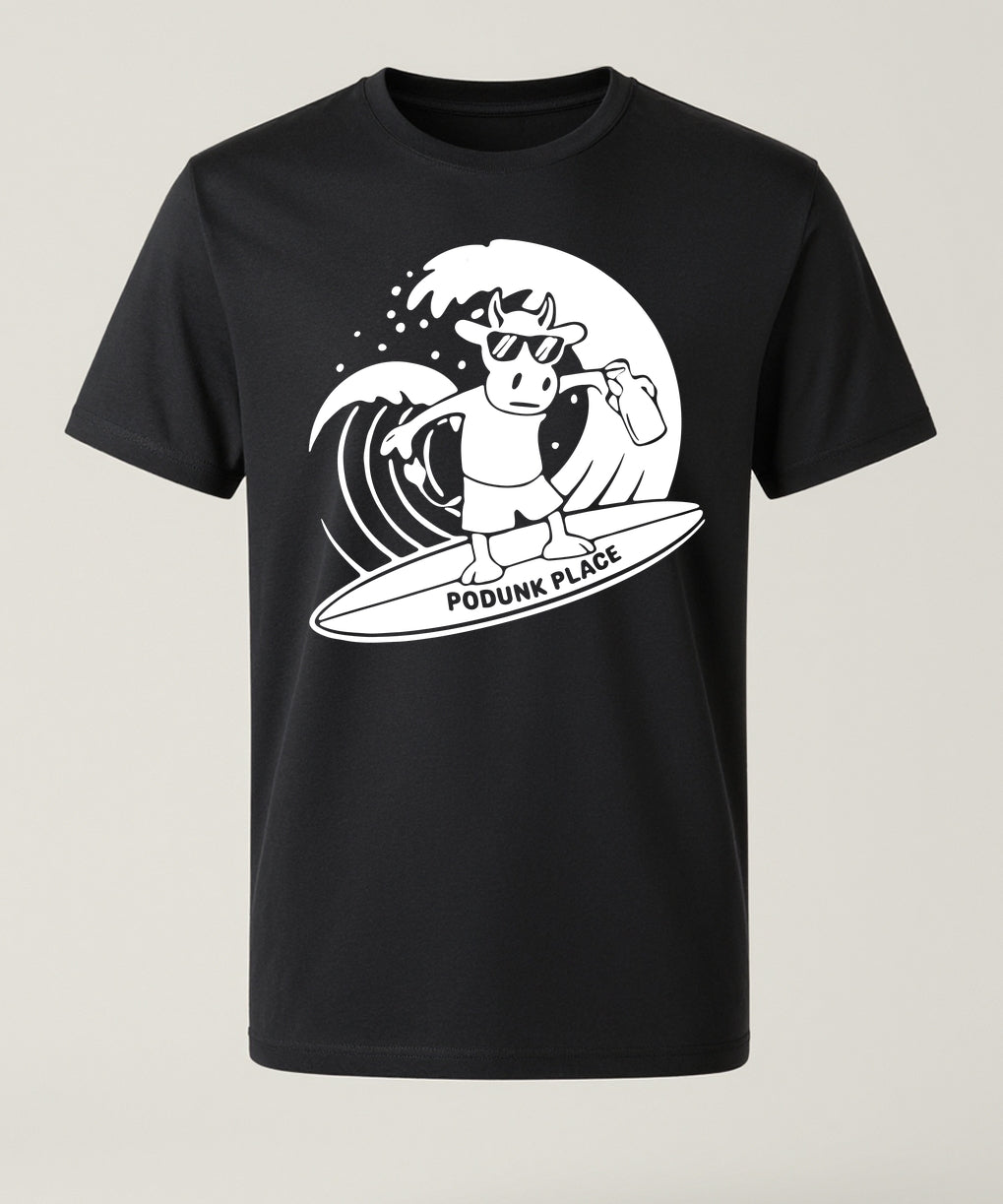 Surfing Cow Tee