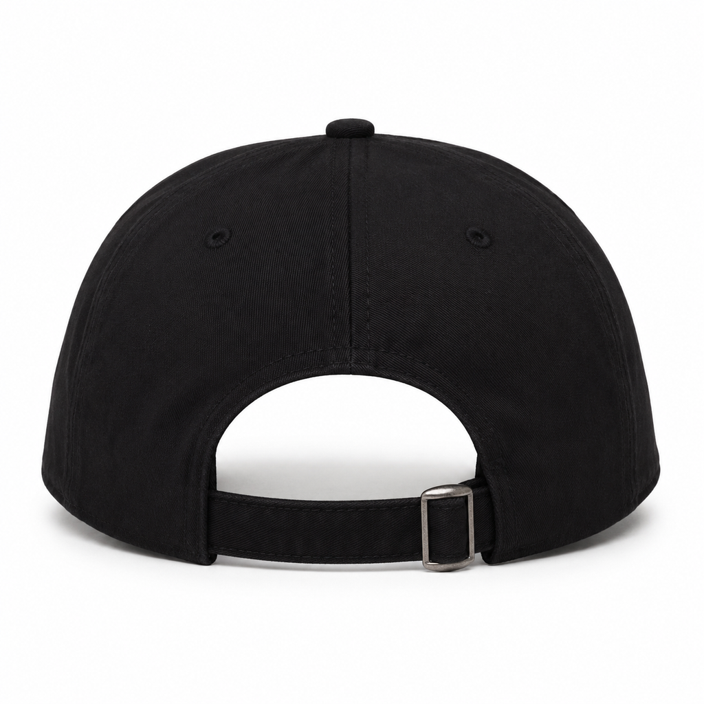 Structured Black OG Cow Baseball Cap